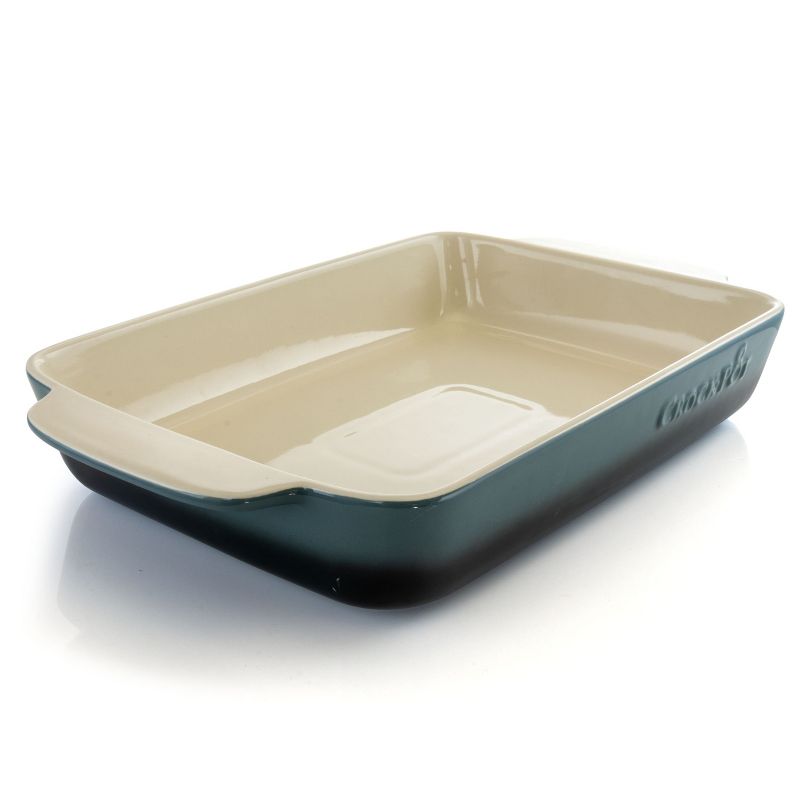 Crock Pot Artisan 5.6 Quart Stoneware Bake Pan in Blue