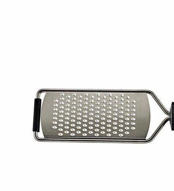 Winco VP-311, 10-Inch Grater with Small Holes and Soft Grip Handle, NSF