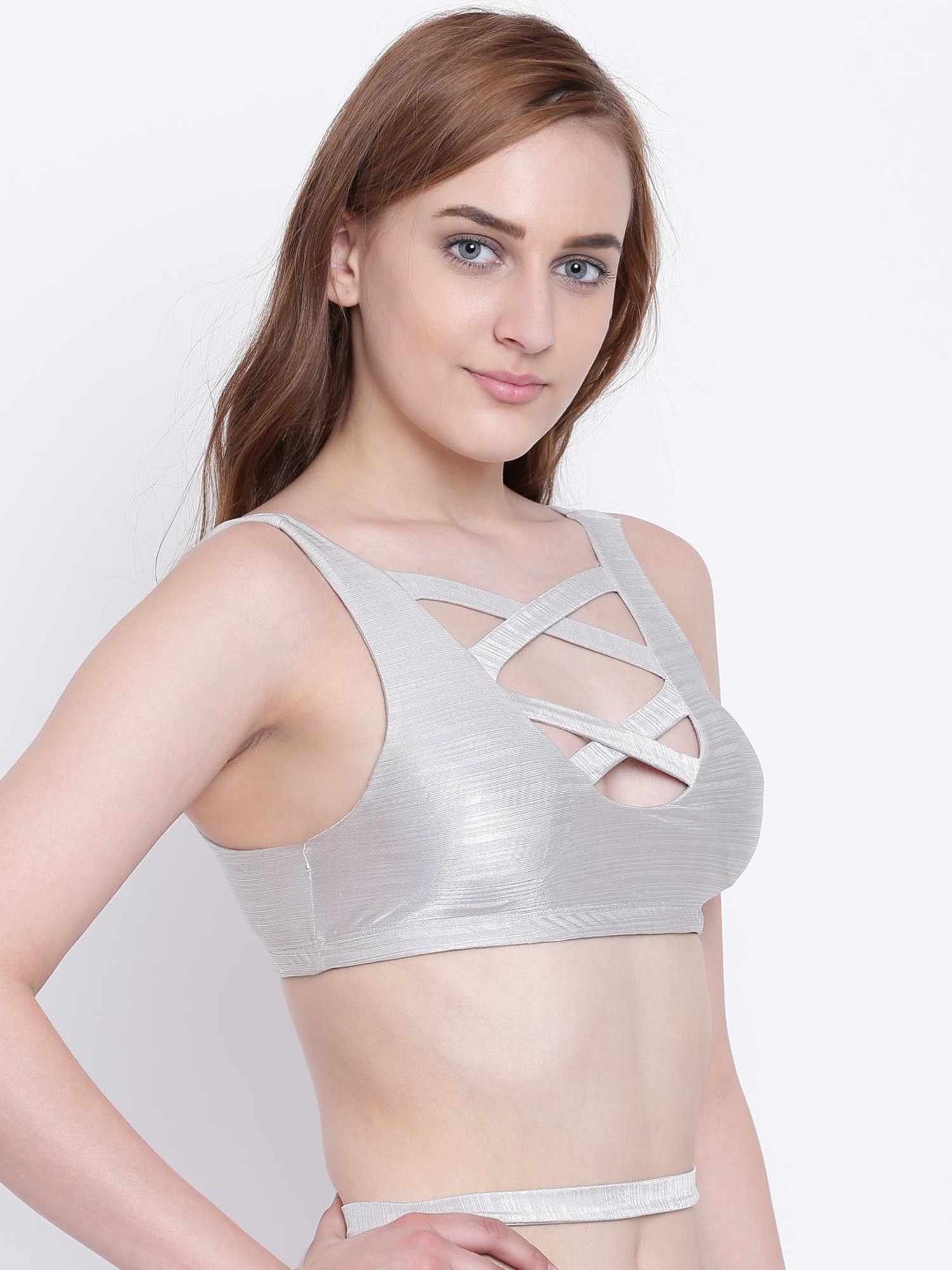 La Intimo Grey Beach Bold Plunge Bra