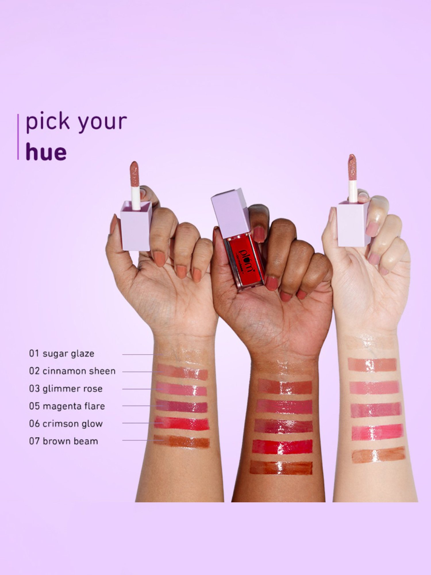 Plum Dermahues Serum Lip Gloss 03 Glimmer Rose - 6.5 ml