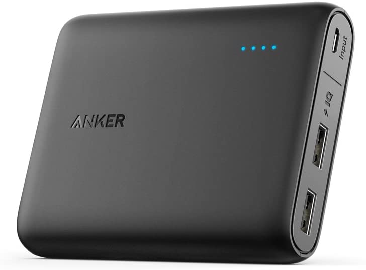 Power Bank, Anker PowerCore 13000 Portable Charger - Compact 13000mAh 2-Port with PowerIQ and VoltageBoost Technology for iPhone, iPad, Samsung Galaxy (Black)