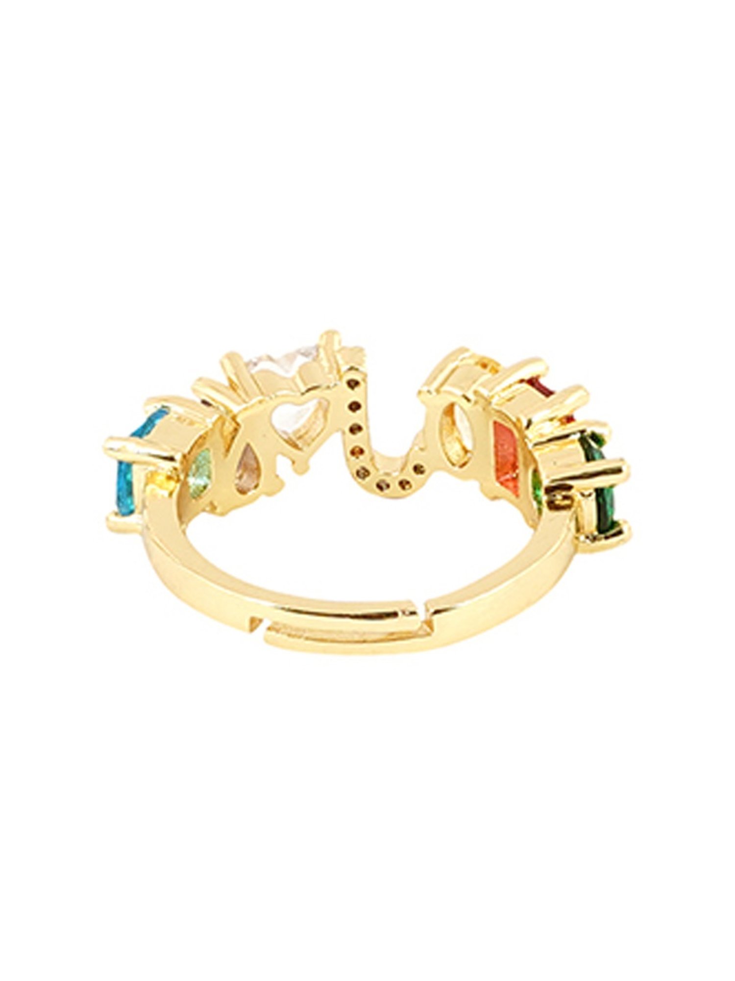 Joker & Witch Multi Lowe Colour Alphabet J Ring