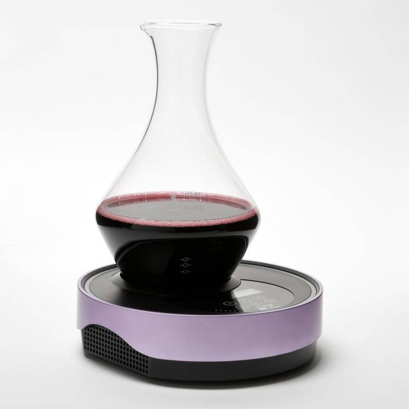 WAKE UP WINE Pro S 750ml Glass Bluetooth Decanter & Electronic Decanting Base