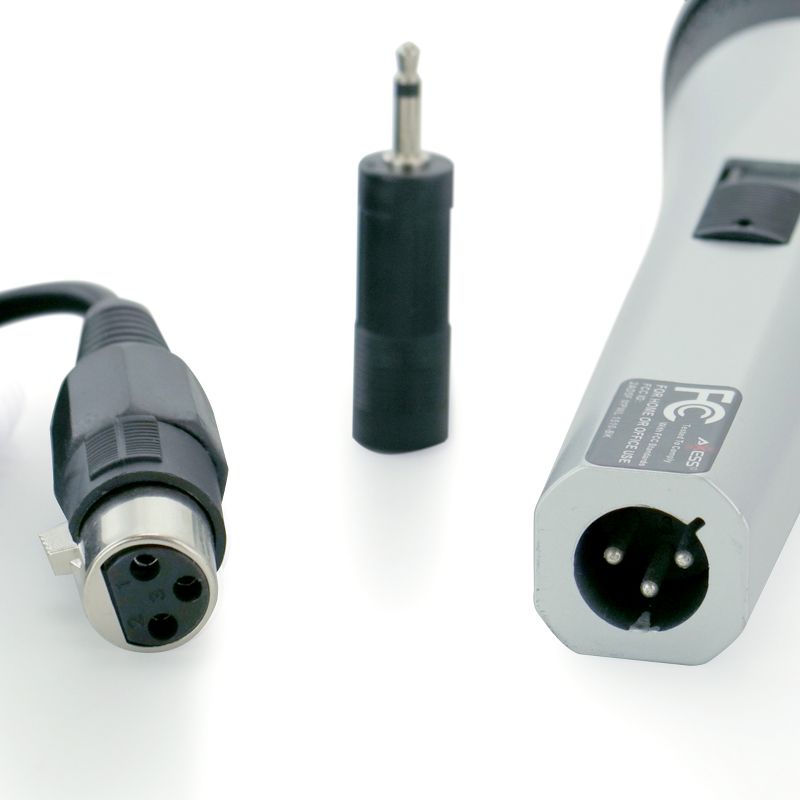 Axess Professional Wired Microphone in Silver