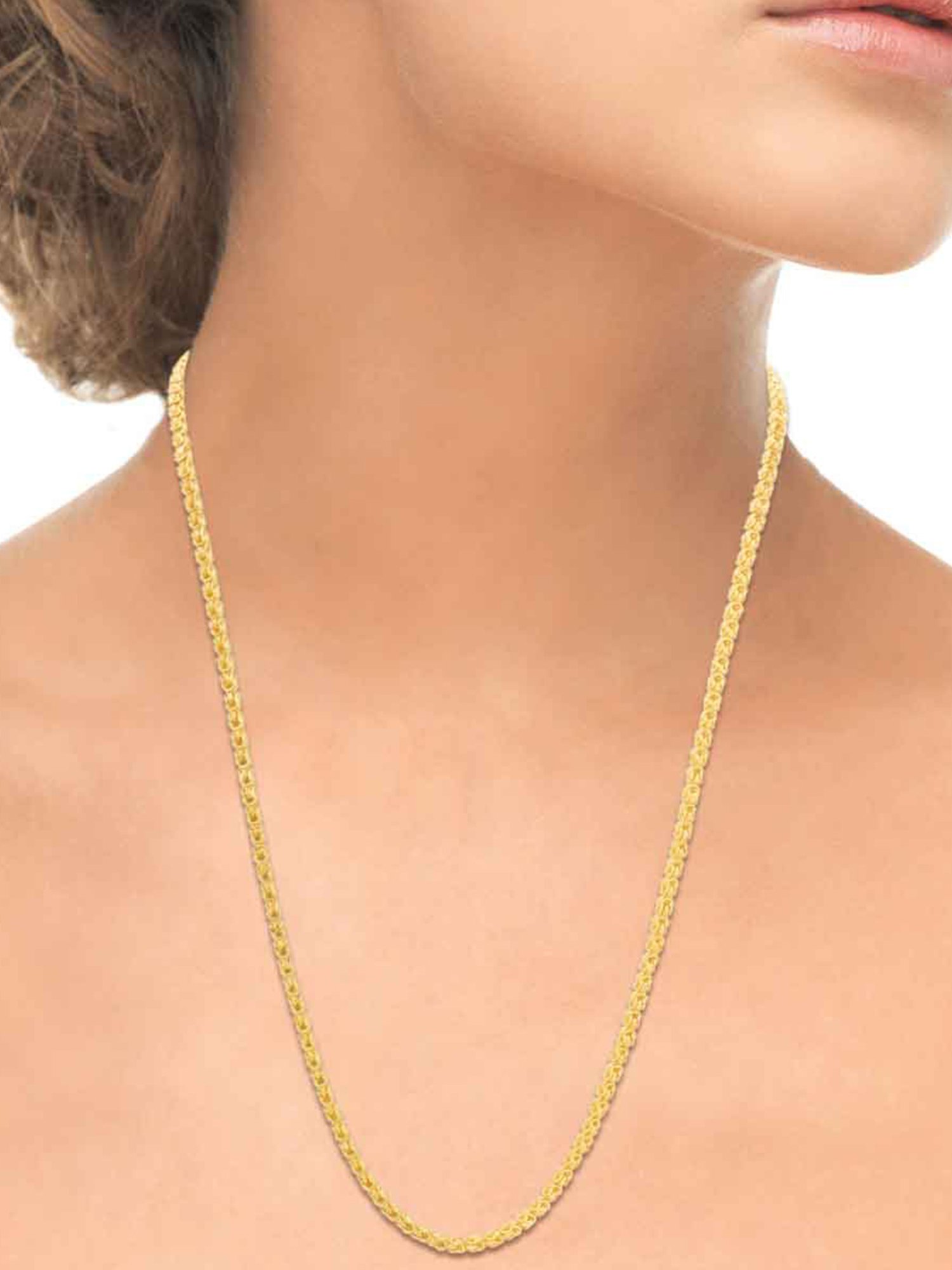 Waman Hari Pethe Jewellers BIS Hallmark 18k Yellow Gold Chain