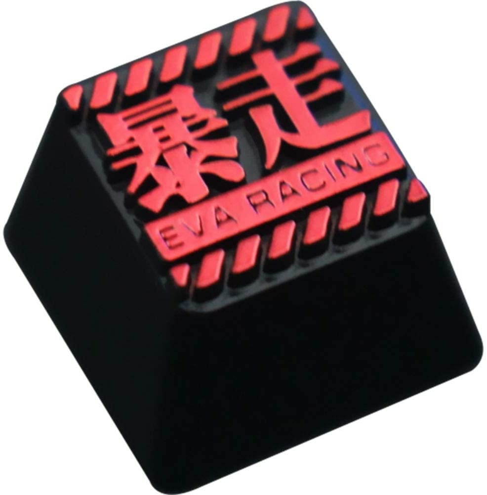 Mugen EVA Racing Custom Anime Keycaps for Cherry MX Switches - Fits Most Mechanical Gaming Keyboards - with Keycap Puller