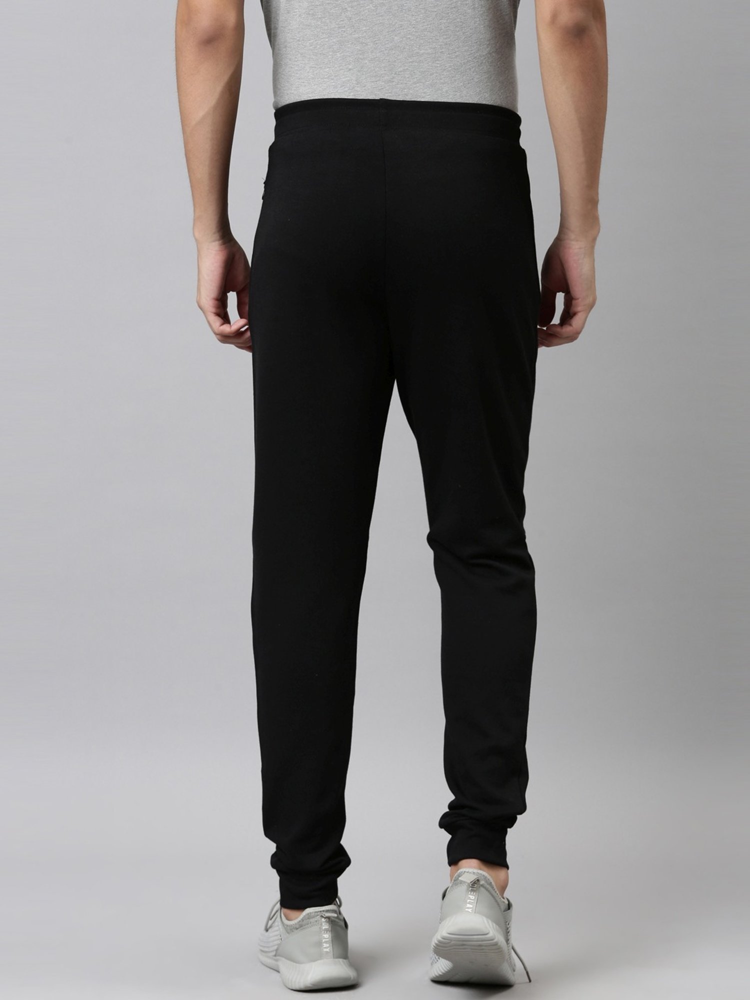 Dixcy Scott Maximus Black Cotton Regular Fit Joggers