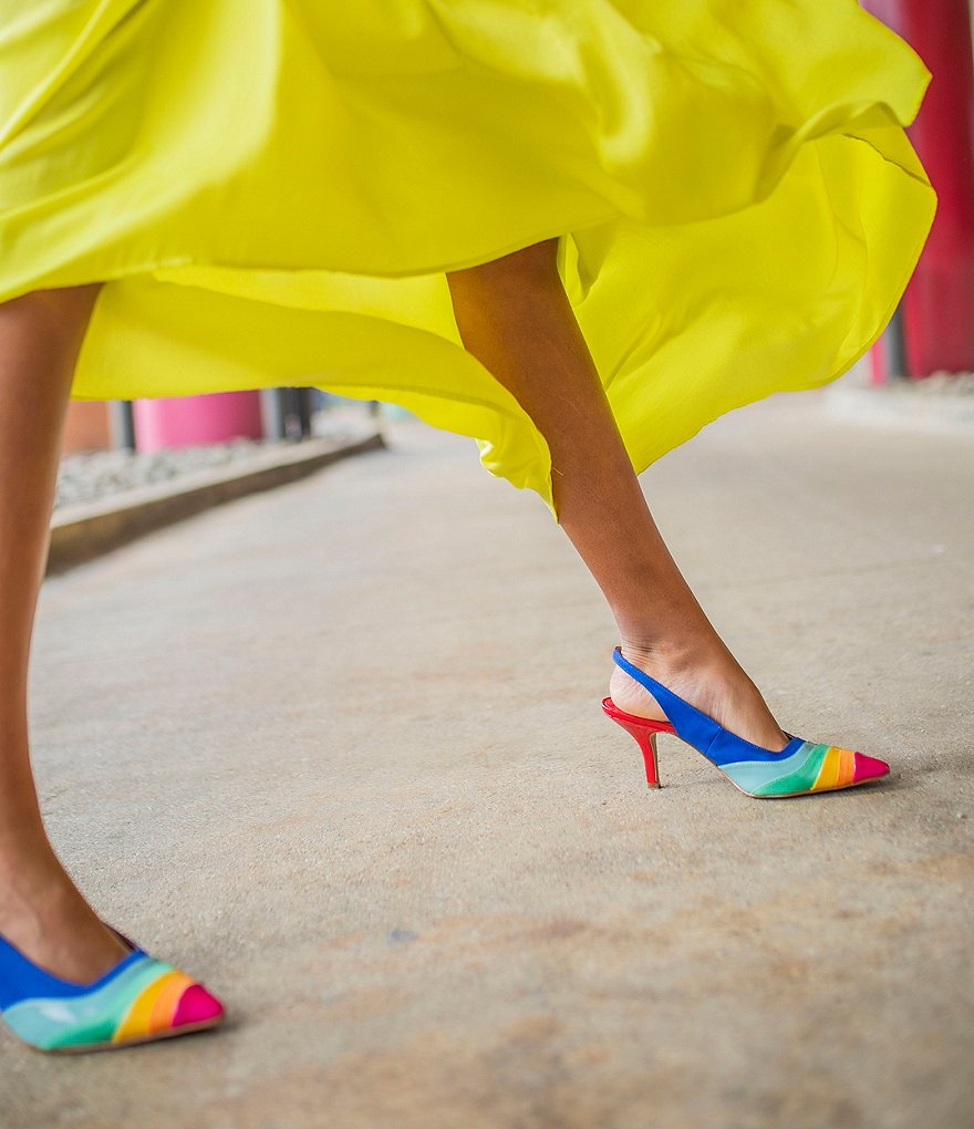 J.Renee Harra Colorblock Slingback Pumps