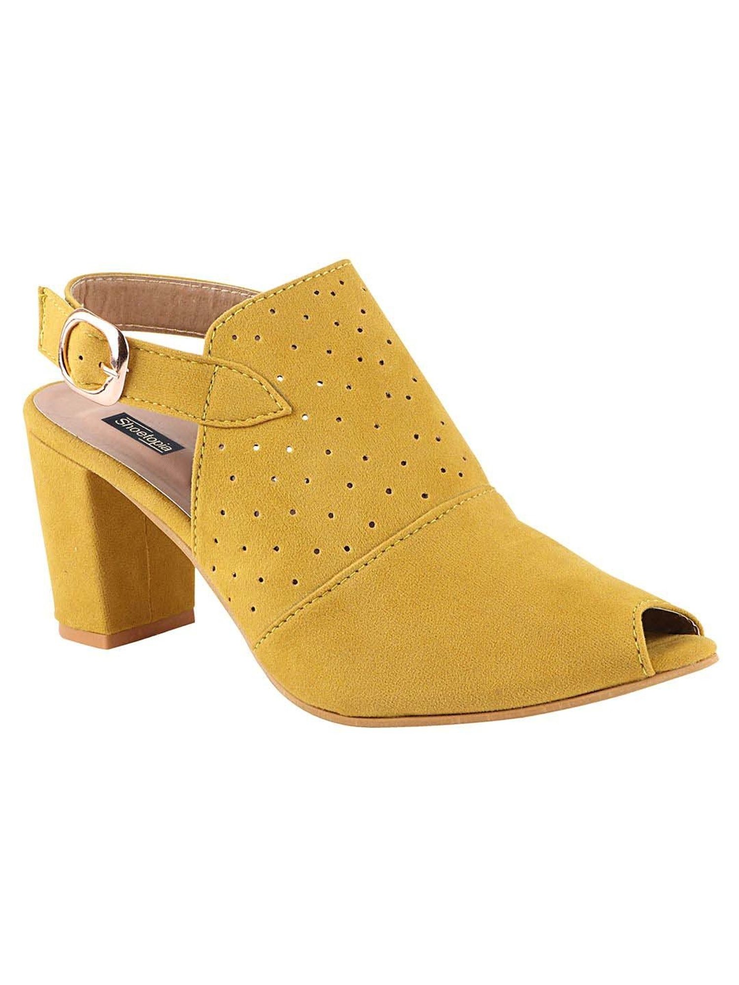 Shoetopia Kids Yellow Back Strap Sandals