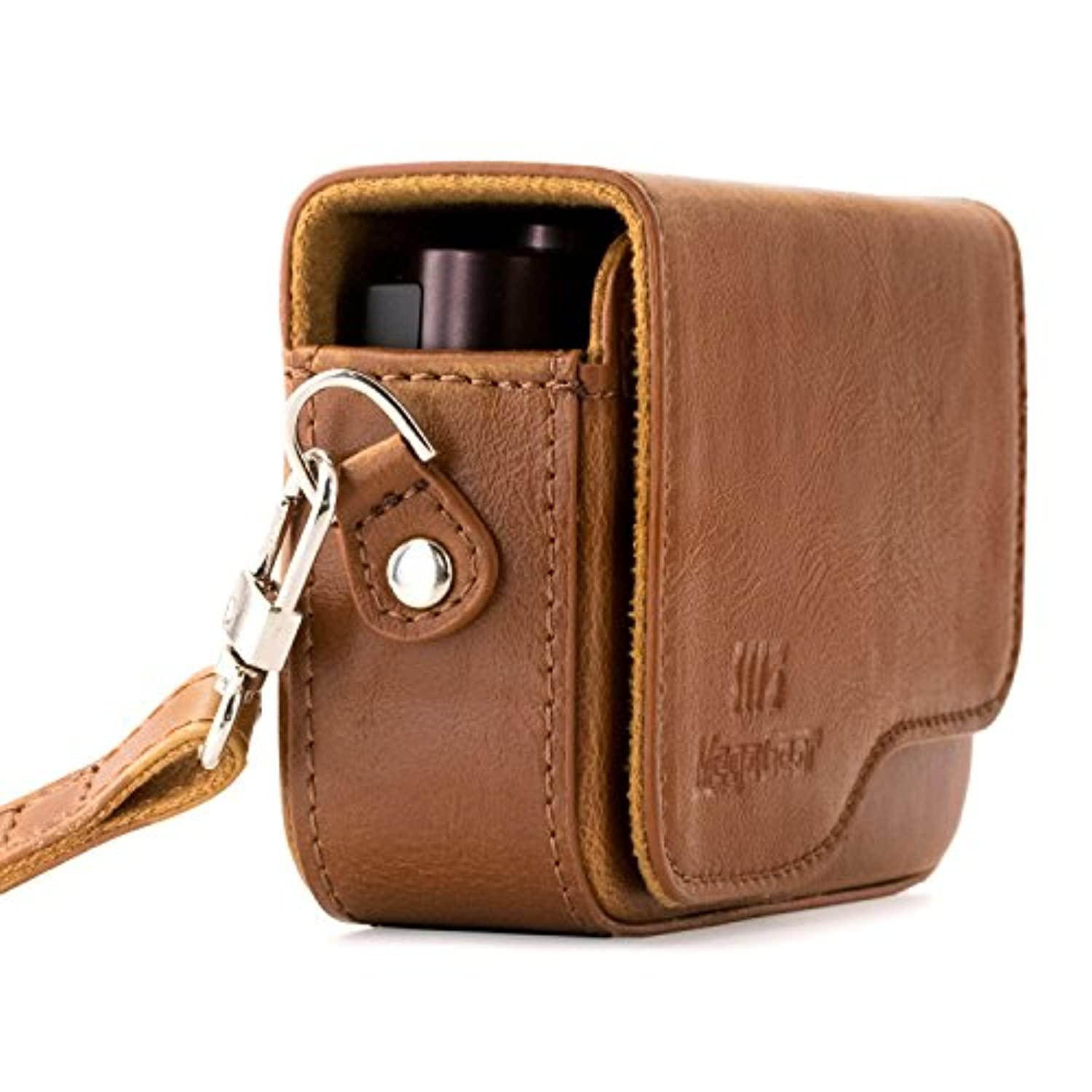 Megagear Leica c Typ 112 Leather camera case with Strap - Light Brown - Mg1265