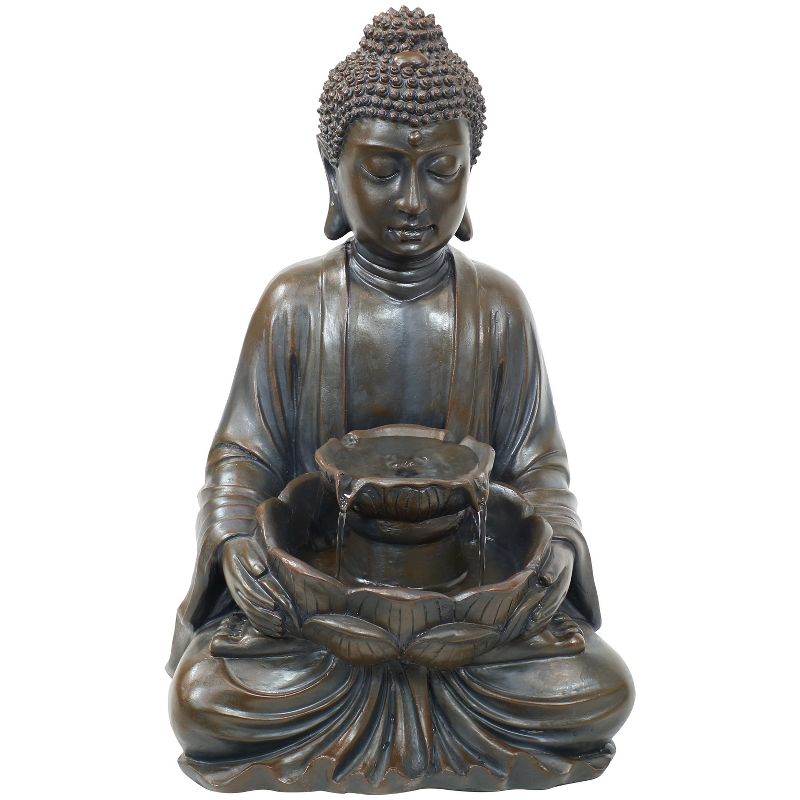 Chatsworth Two Tier Solar On Demand Fountain with Weathered Stone - Smart Solar