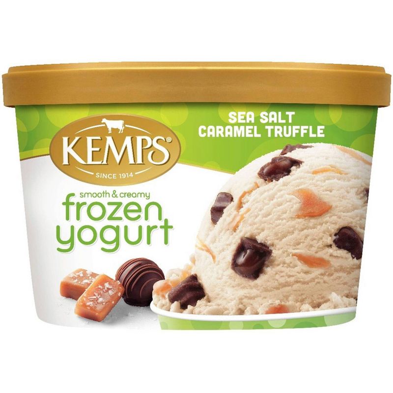 Kemps Frozen Yogurt Sea Salt Caramel Truffle - 48oz