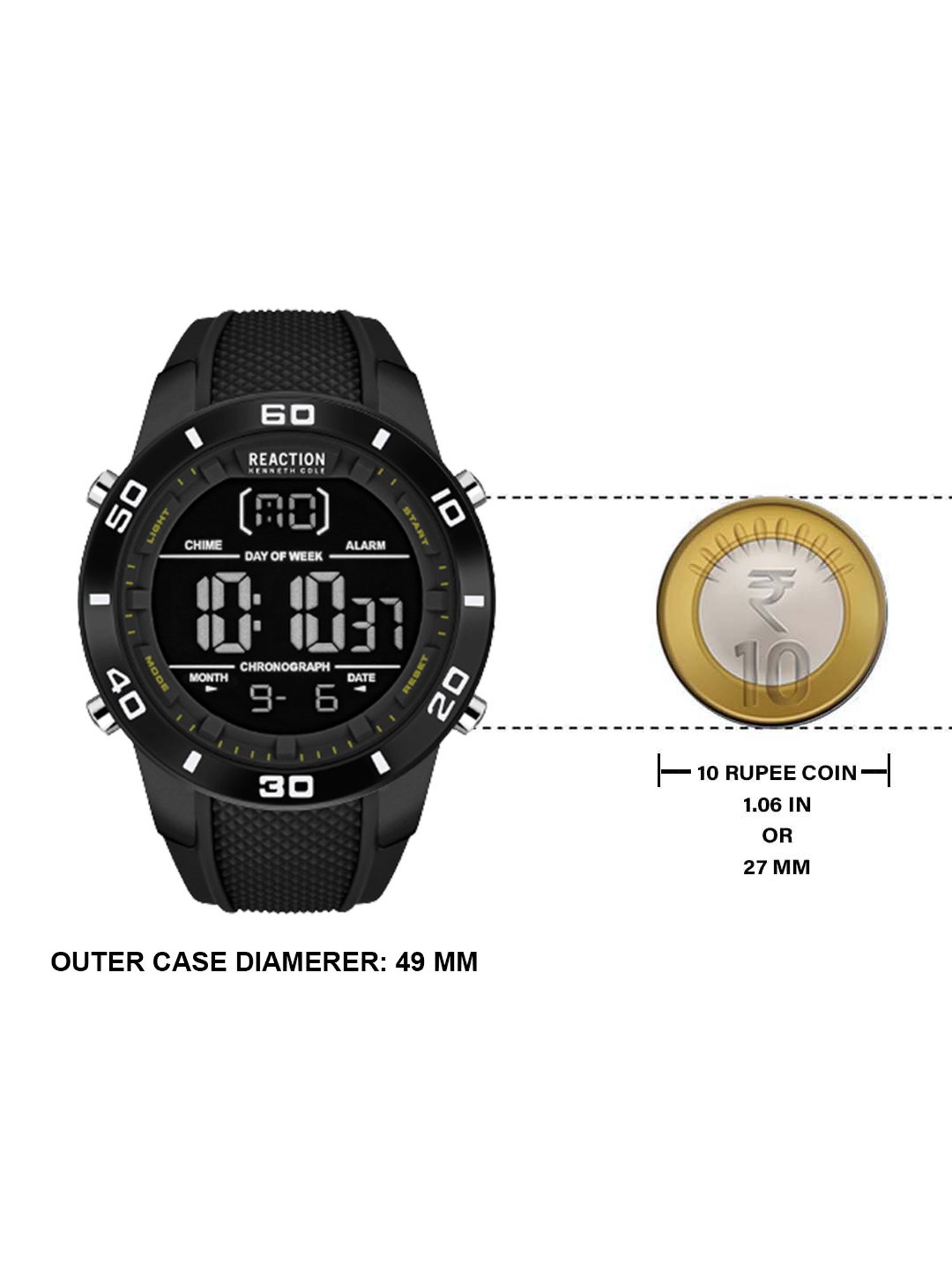 Reaction Kenneth Cole KRWGP2191303 Beam Chronograph Watch for Men