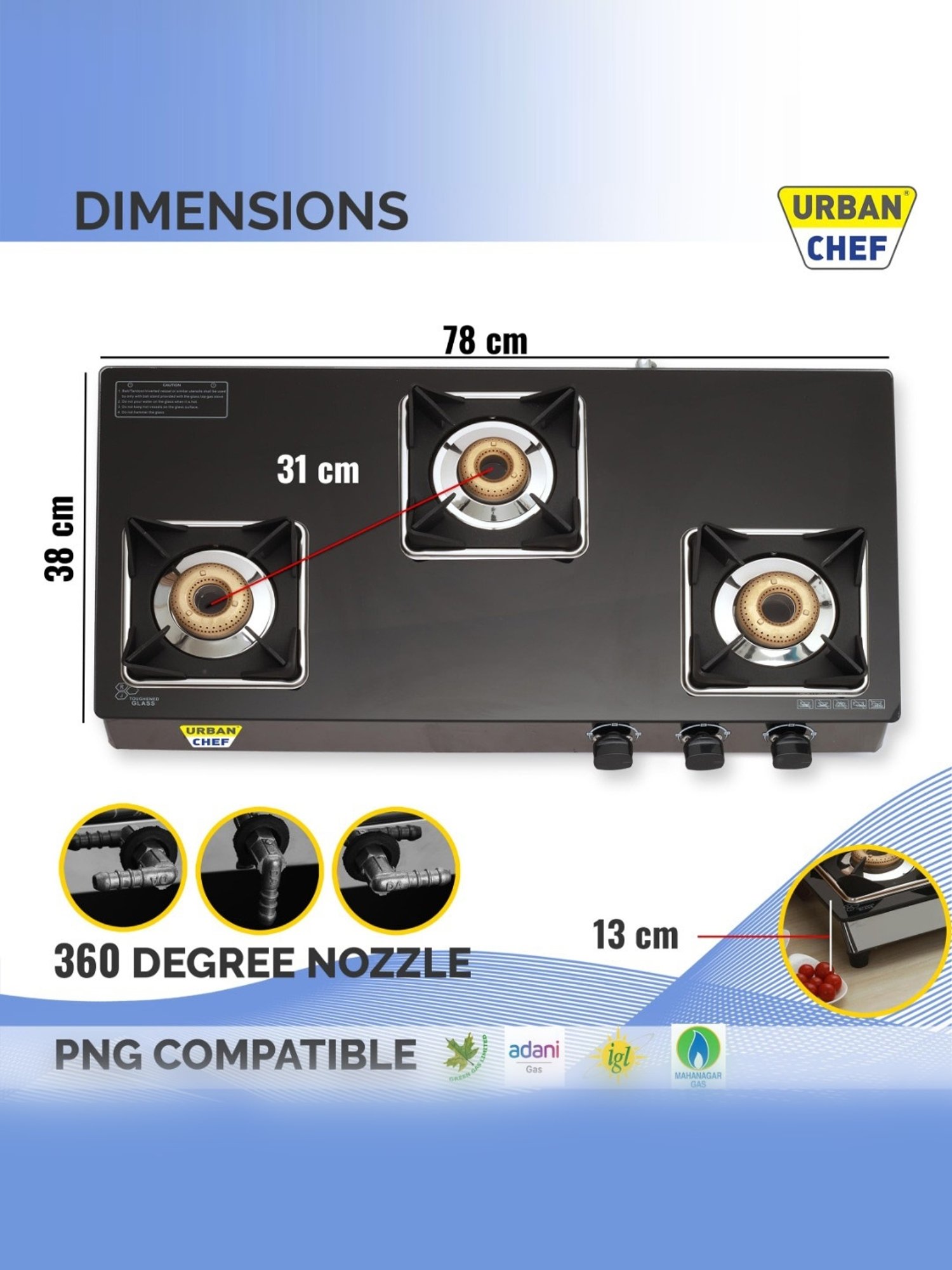 Range Kleen 4pc Porcelain Drip Pan Set Black