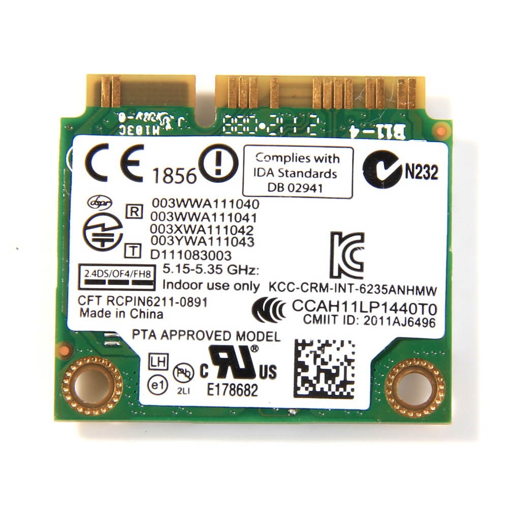 Wireless Centrino Advanced-N 6235 Wireless Card 6235ANHMW Wlan Bluetooth 4.0 Half MINI Card 802.11 a/b/g/n Dual-band 300 Mbps