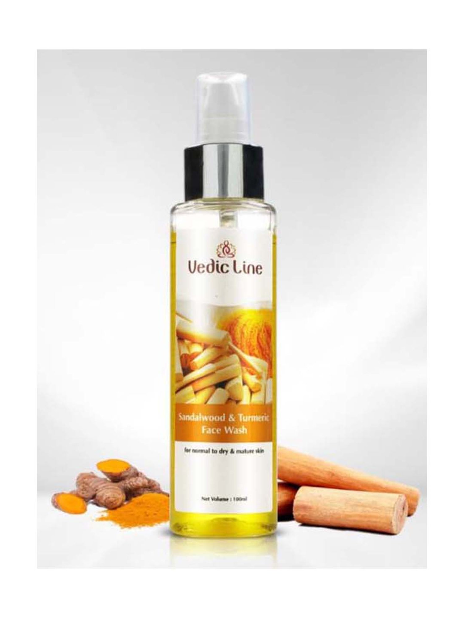 VEDIC LINE Sandalwood and Turmeric Face Wash - 100 ml