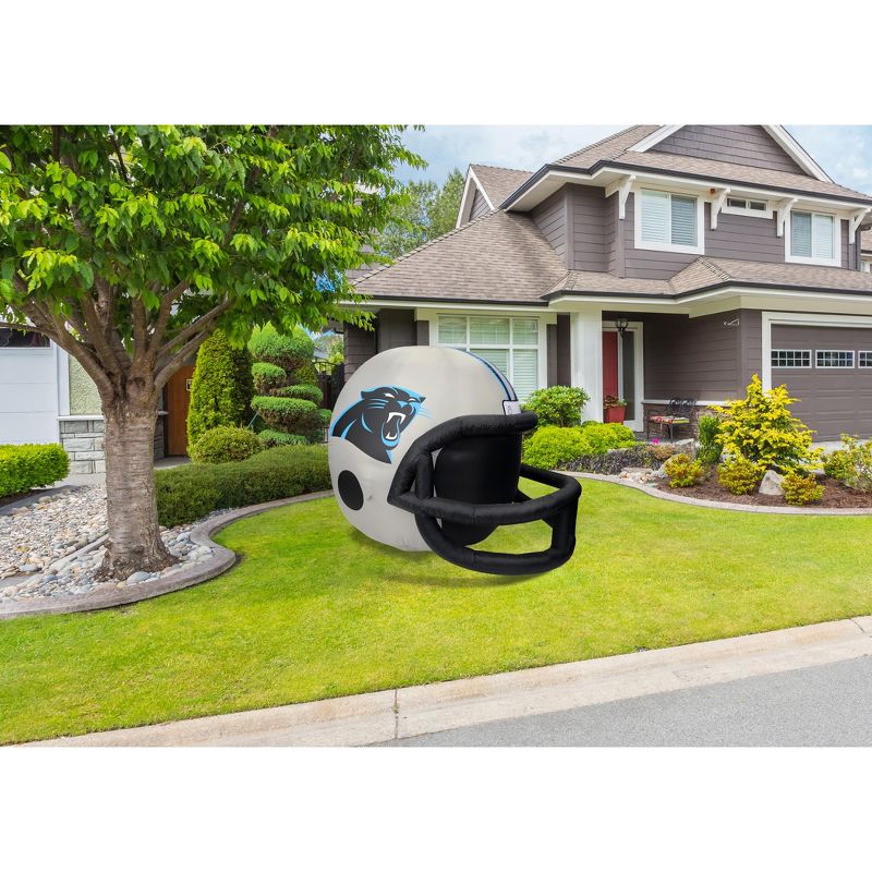 Fabrique NFL CAROLINA PANTHERS Team Inflatable Helmet   4 ft., 4 ft Tall, Silver