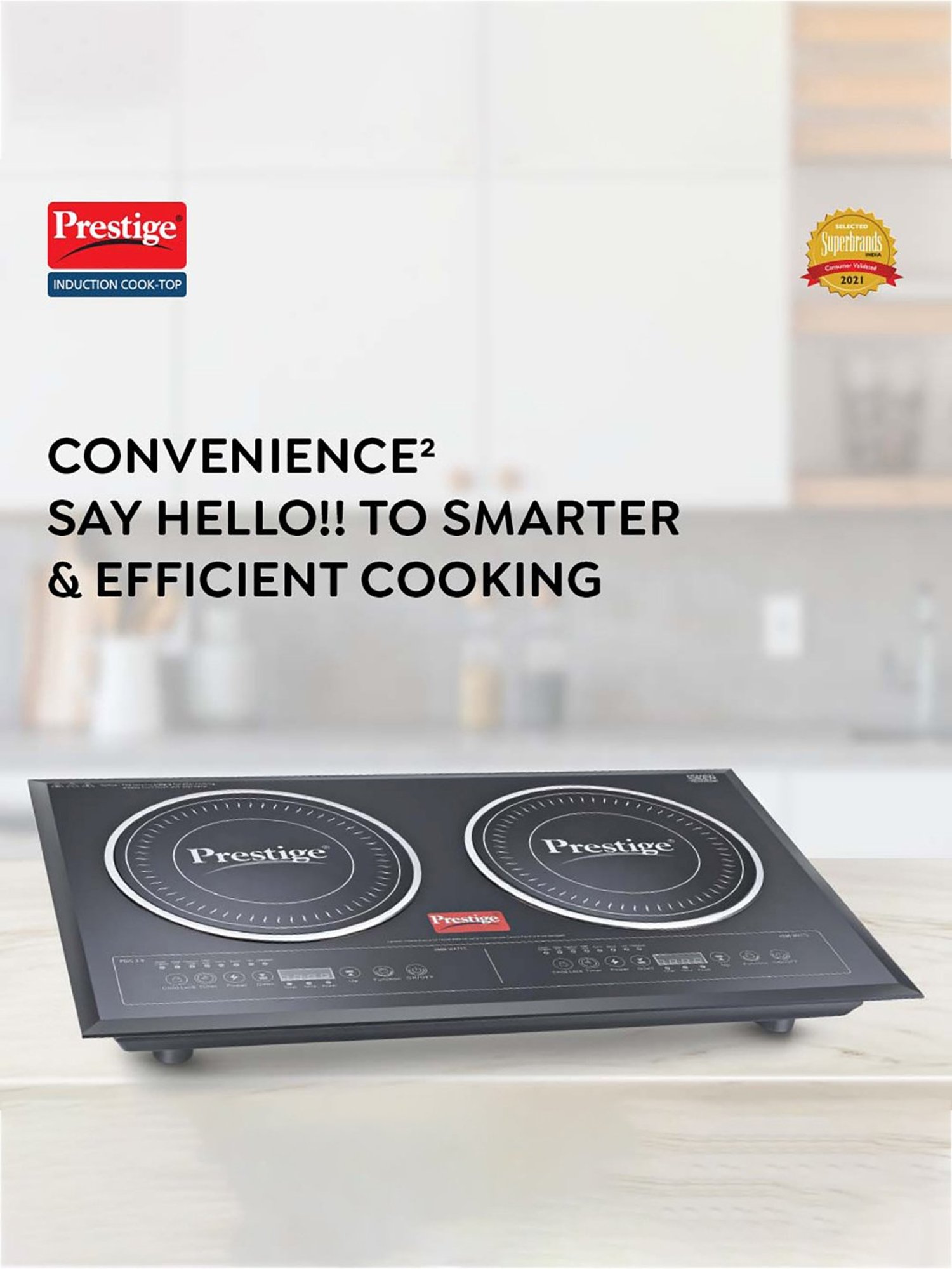 Prestige PIC 16.0 Plus 1900W Induction Cooktop (Black)