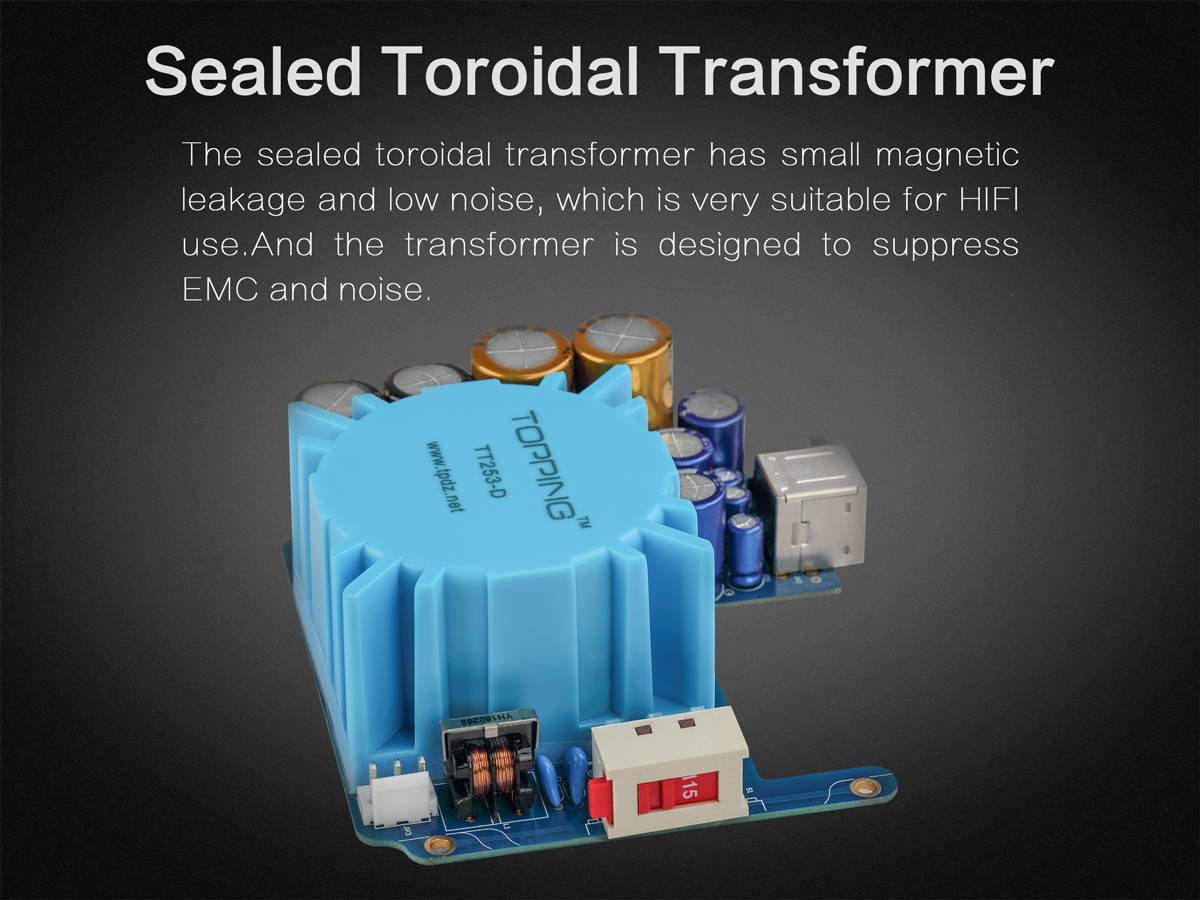 TOPPING P50 Low Noise Linear Power Supply for Topping D50 D50s DX3 Pro D30