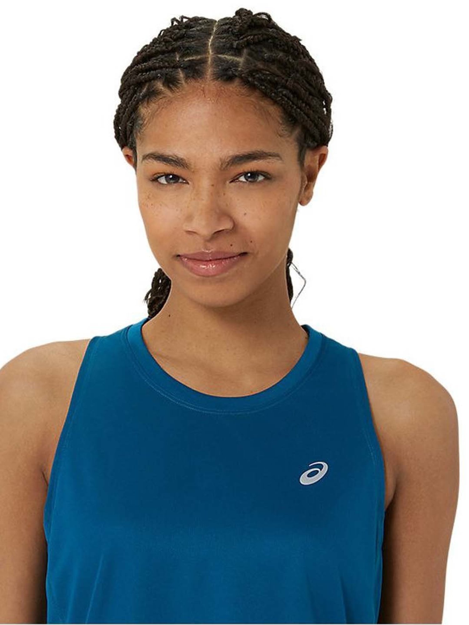 Asics Blue Plain Sports Tank Top