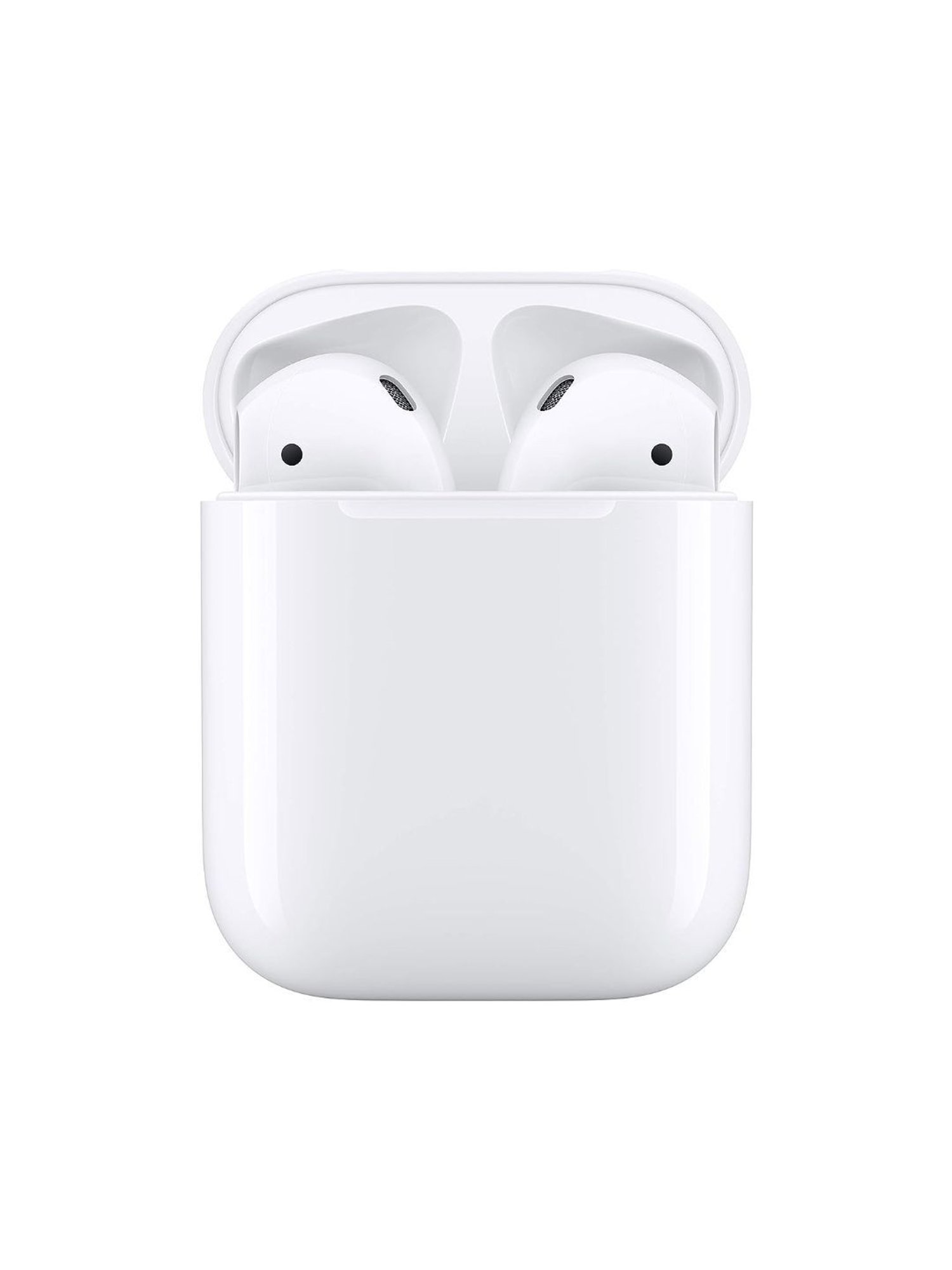 Apple AirPods (2nd gen) with Charging Case Bluetooth Headset with Mic  (White, True Wireless)