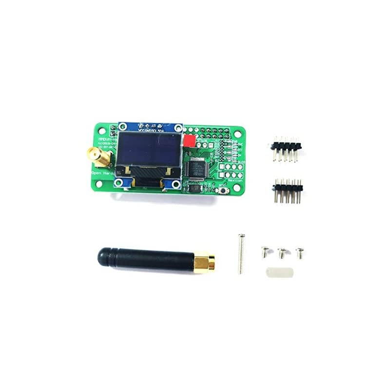 MMDVM Hotspot Spot Radio Station+ Antenna + OLED with Screen Support P25 DMR YSF DStar UHF Expansion Board WiFi Digital Voice Modem Suitable for Raspberry PiZero W Pi 3 Pi 3B+