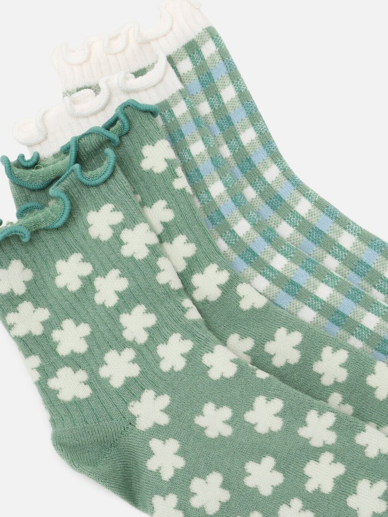 American Eagle Outfitters Green Boyfriend Socks - Pack Of 2