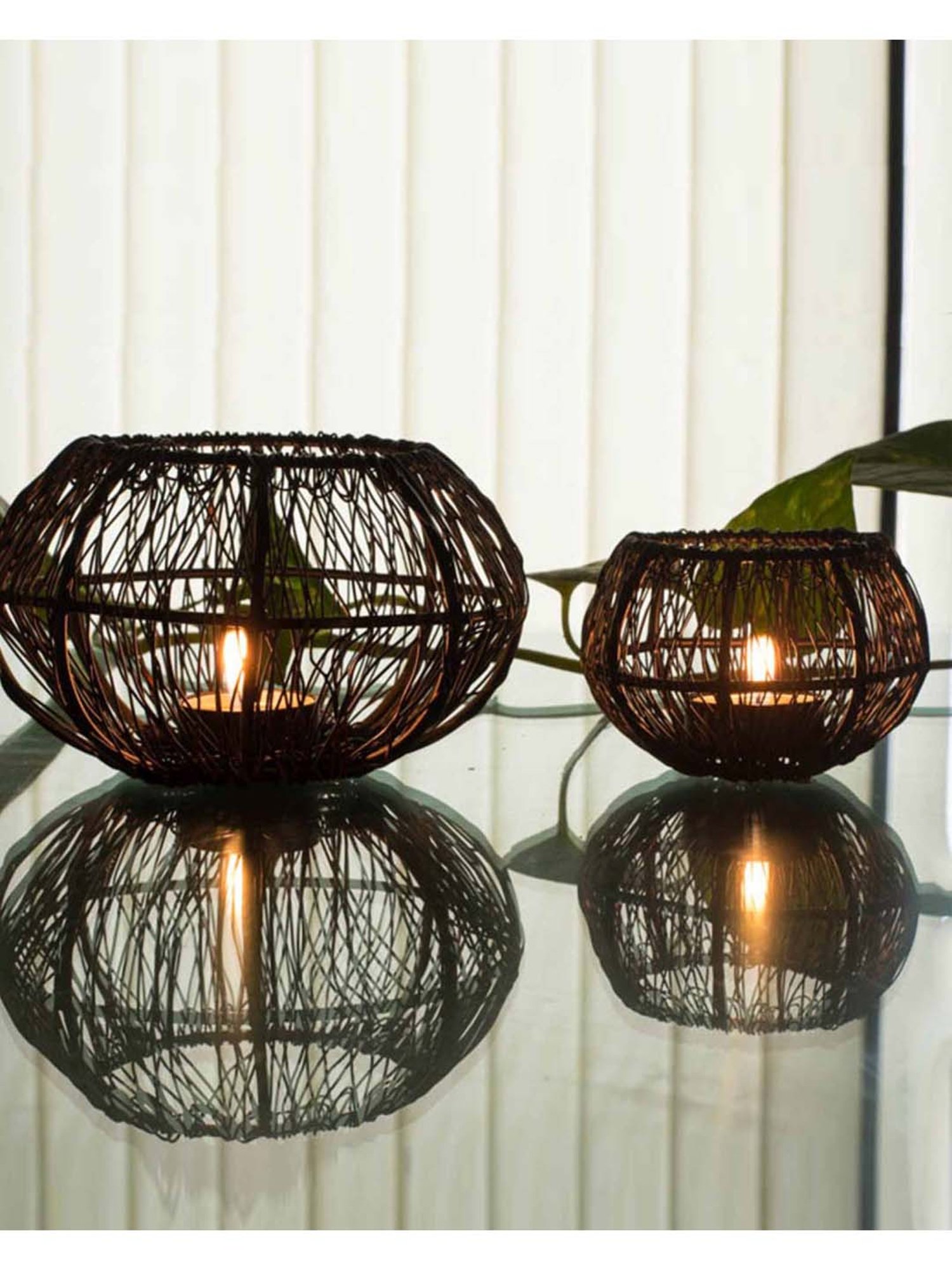 Homesake 'Halloween' Black Metal Candle Holder - Set of 1