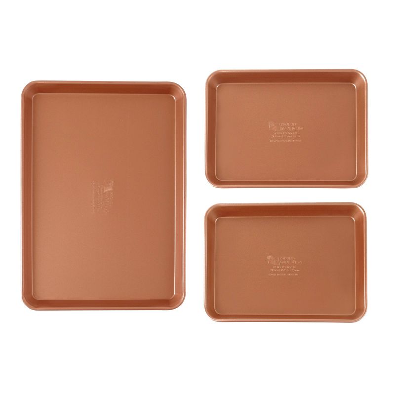 FamilyTraditions 3pc Copper Bakeware Set