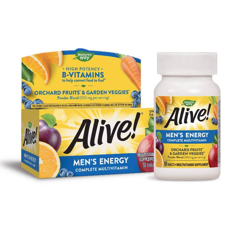 Nature's Way Alive! Men's Energy Multivitamin Tablets - 50ct
