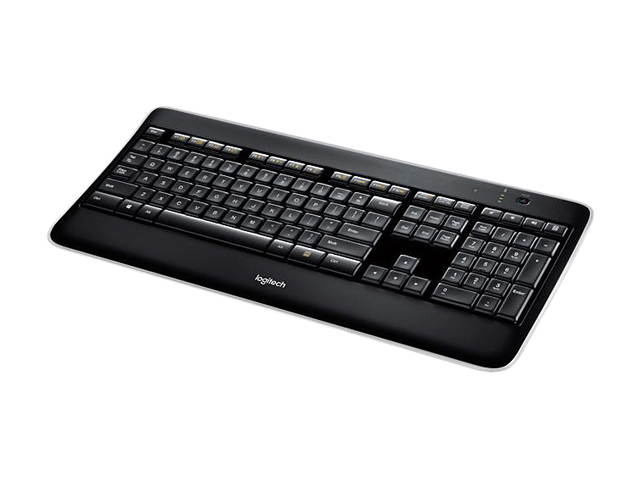 Logitech K800 Black RF Wireless Illuminated Keyboard (French)