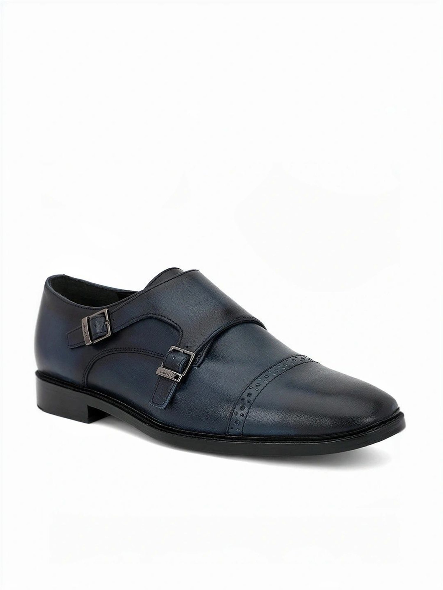 Saint G Men's Perctarit Blue Monk Shoes
