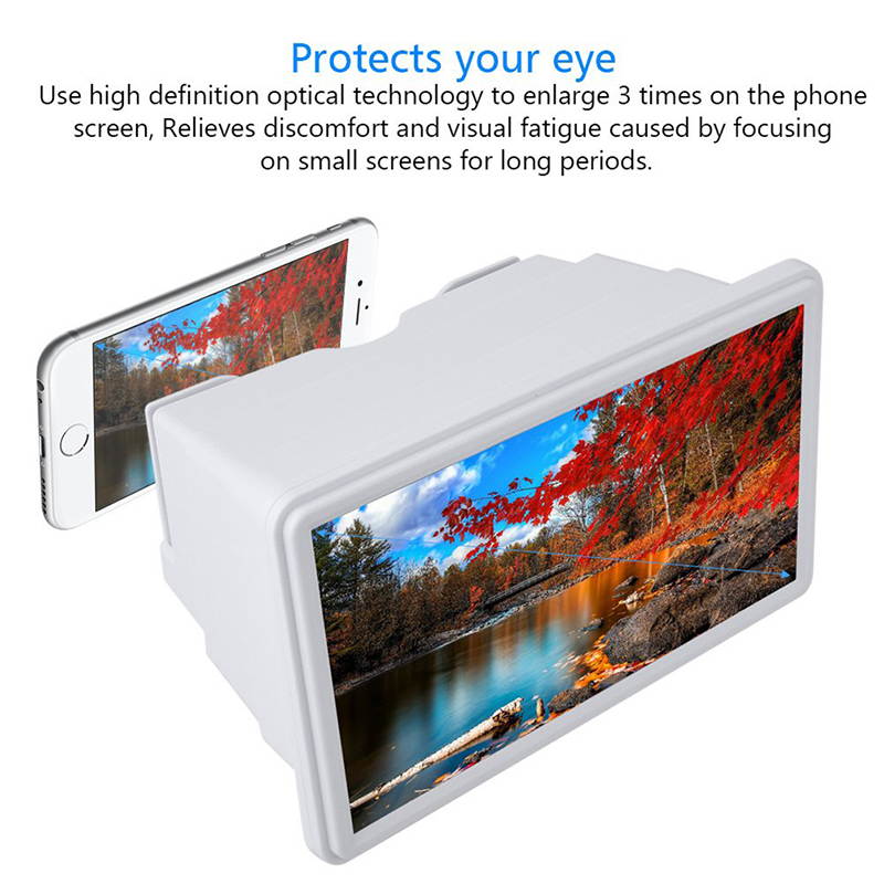 3D Movie Screen Magnifier HD Video Amplifier Portable Holder For Smart Phones