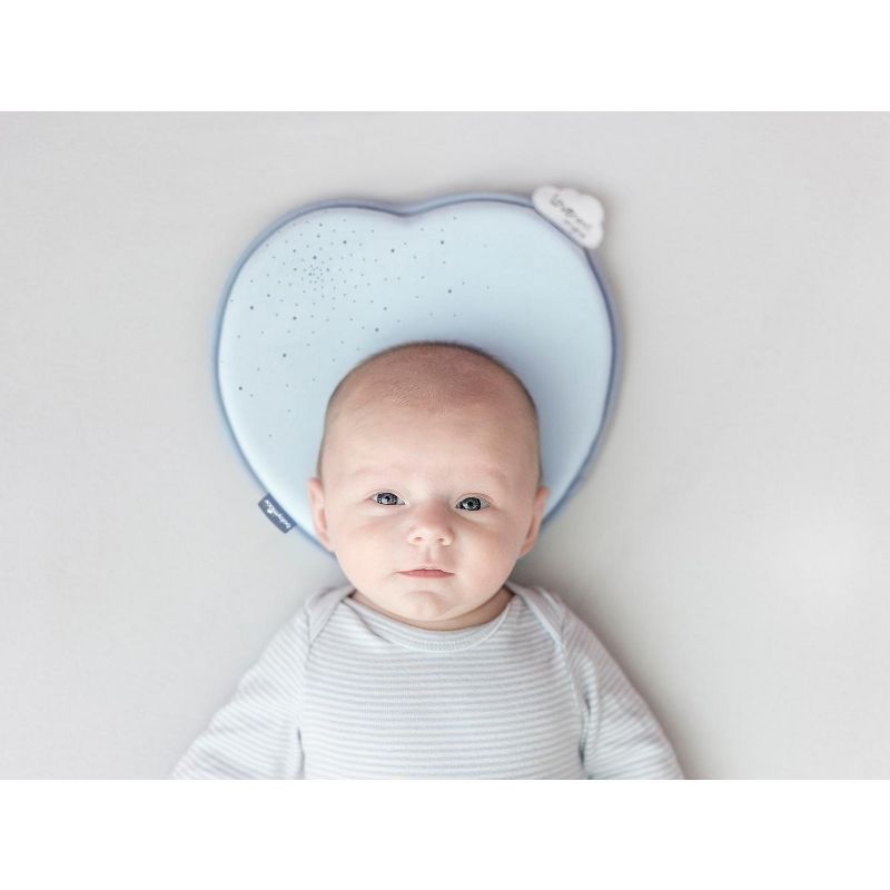 Babymoov Lovenest Baby Head Support | The Worlds First Pediatrician Designed Pillow to Prevent Infant Flat Head (From 0+), Blue