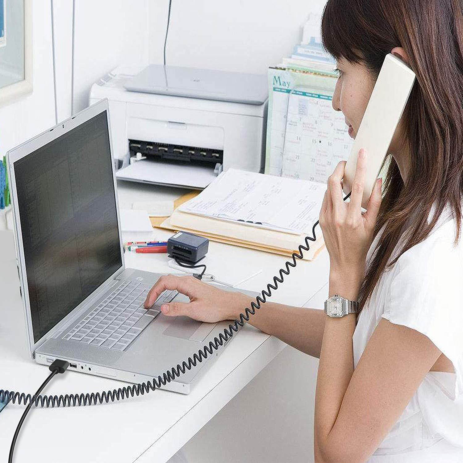 Extra Long USB Printer Cable, UMECORE 16ft Printer Scanner Cable USB 2.0 A Male to USB 2.0 B Male Cord for HP, Canon, Dell, Lexmark, Epson, Xerox, Samsung & More