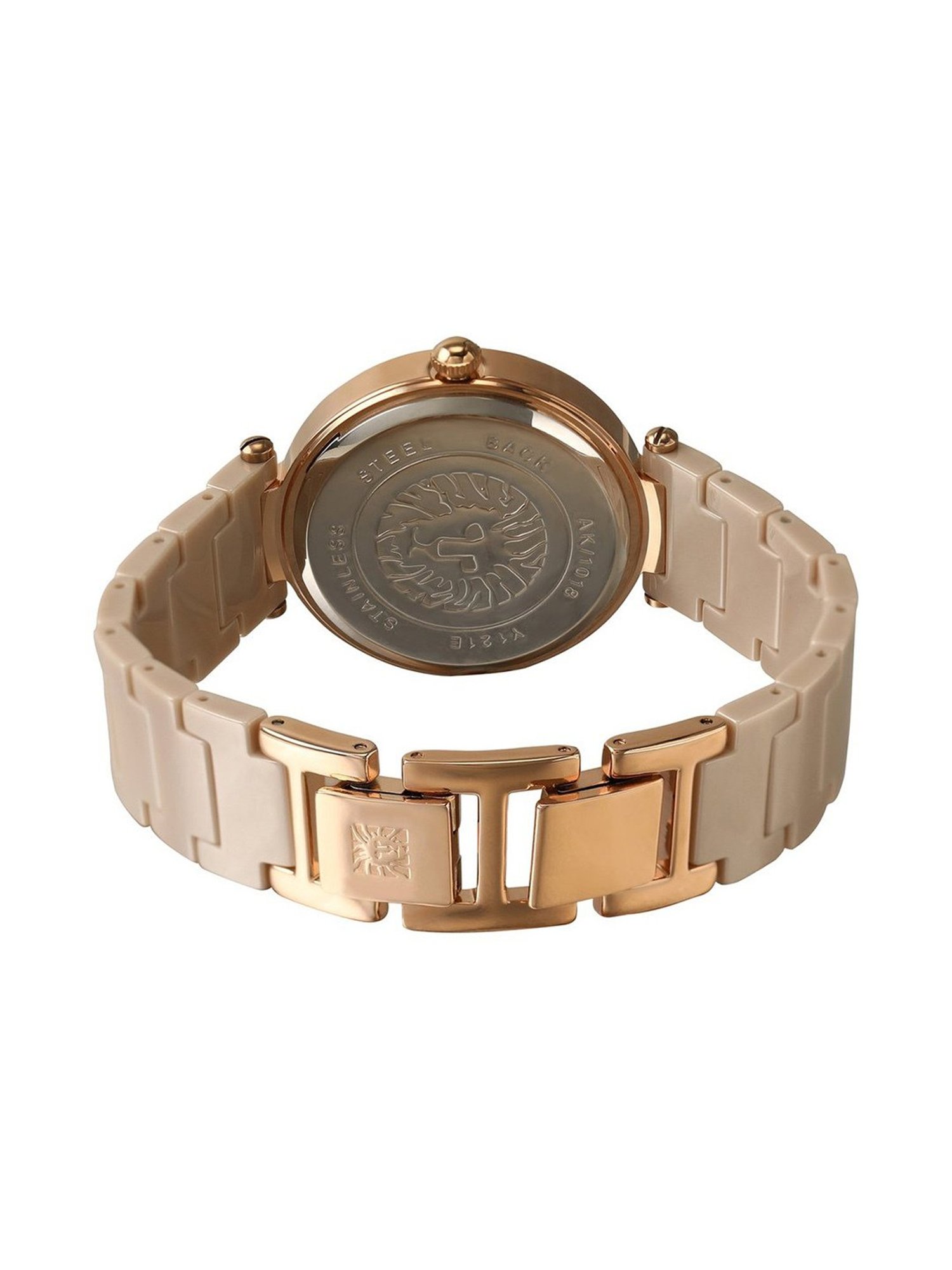 Anne Klein NDAK1018RGTN Ceramics Analog Watch for Women