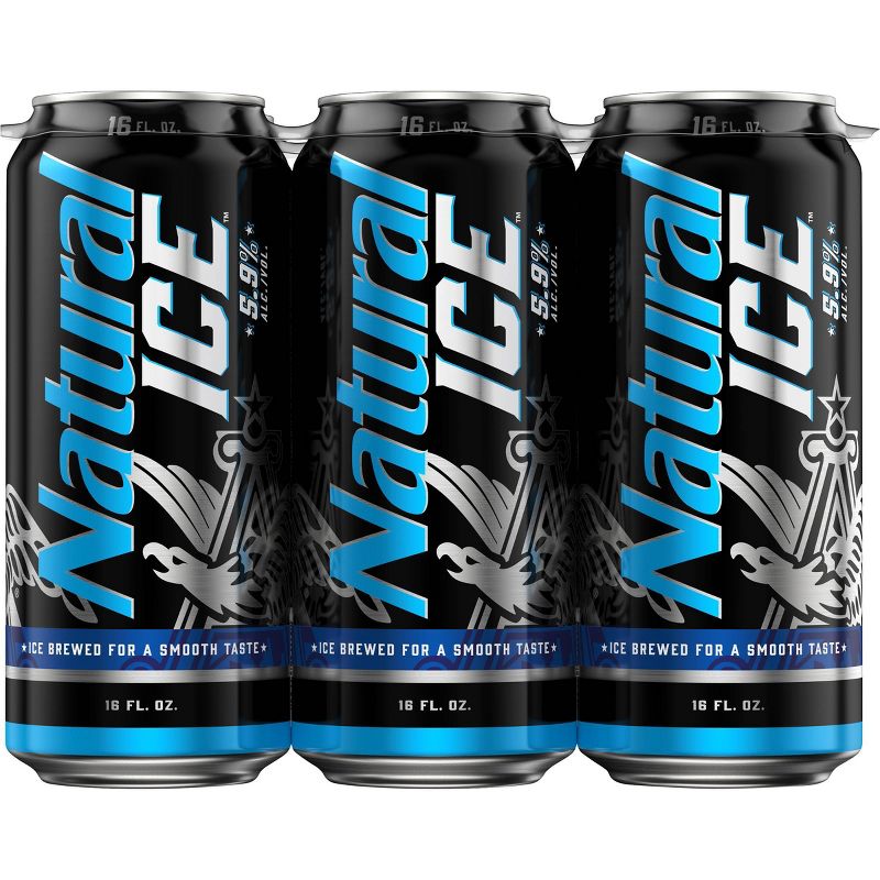 Natural Ice Beer - 6pk/16 fl oz Cans