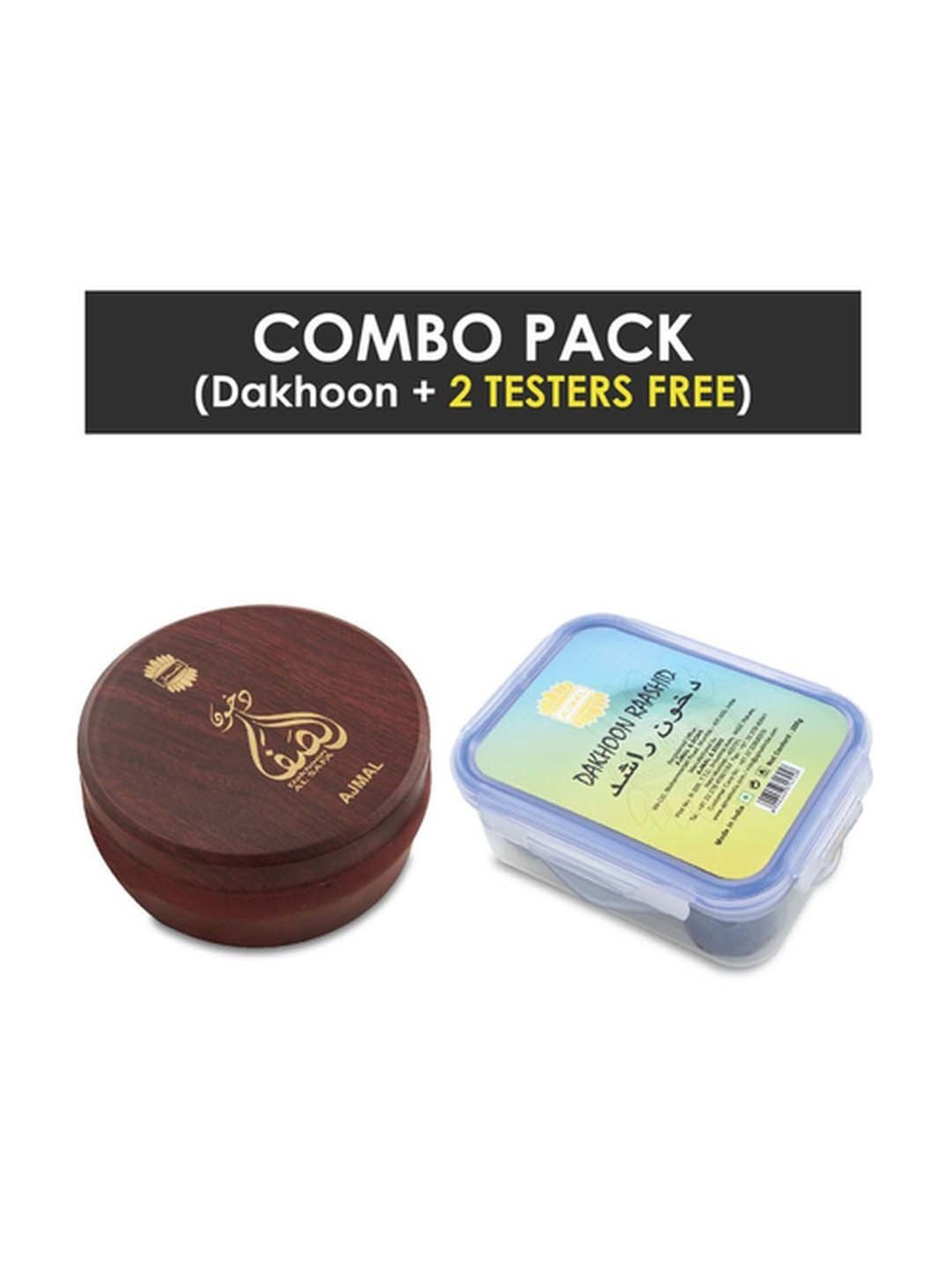 Ajmal Dakhoon Al Safa Bakhoor & Dakhoon Raashid Bakhoor for Unisex - Pack of 2