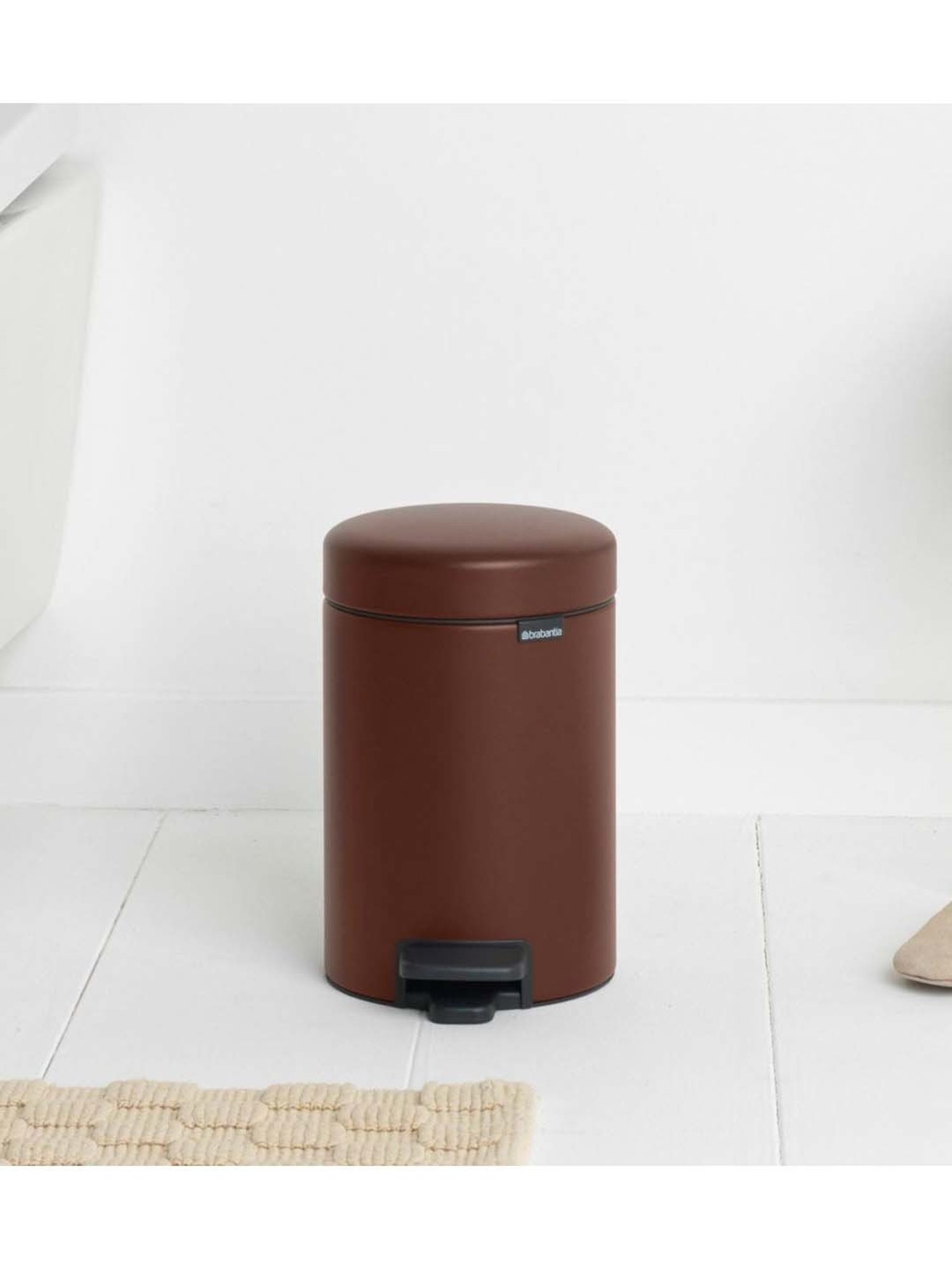BRABANTIA NewIcon Brown Plastic Pedal Bin (3 L)