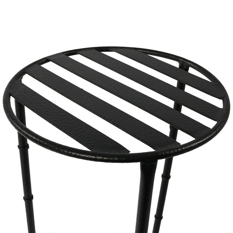 Rectangular Metal Butterfly Plant Stand - Antique Bronze