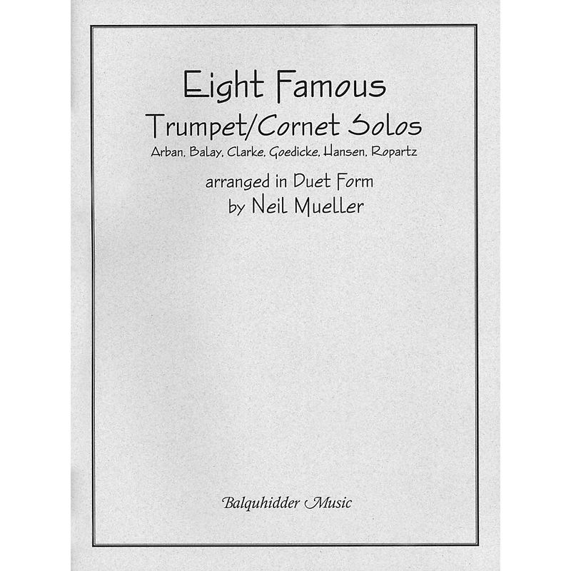 Carl Fischer Eight Famous Trumpet / Cornet Solos Arranged in Duet Form Book