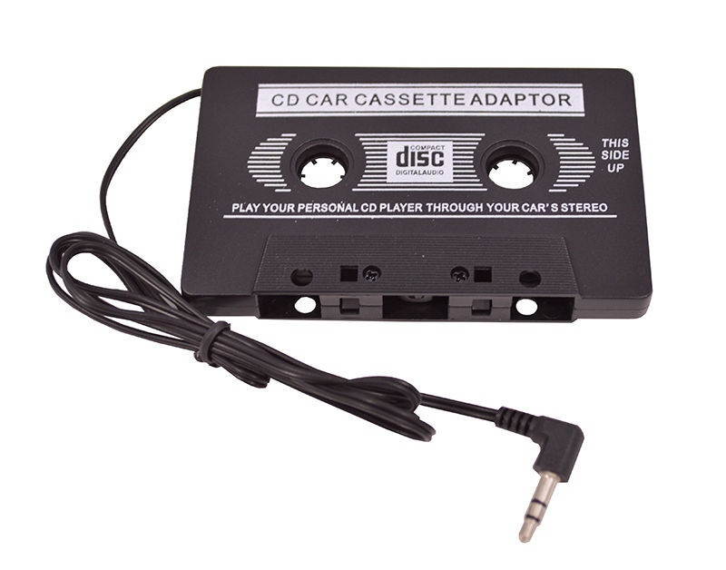 Car Cassette Tape Adapter Adaptor Convertor For iPhone iPod MP3 Player CD Black