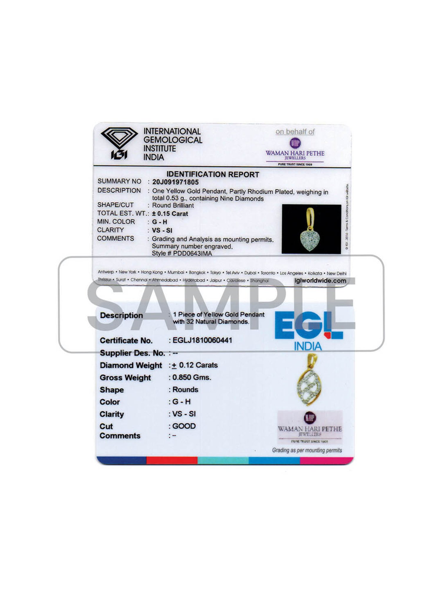 Waman Hari Pethe Jewellers 18k Gold & Diamond Mangalsutra for Women