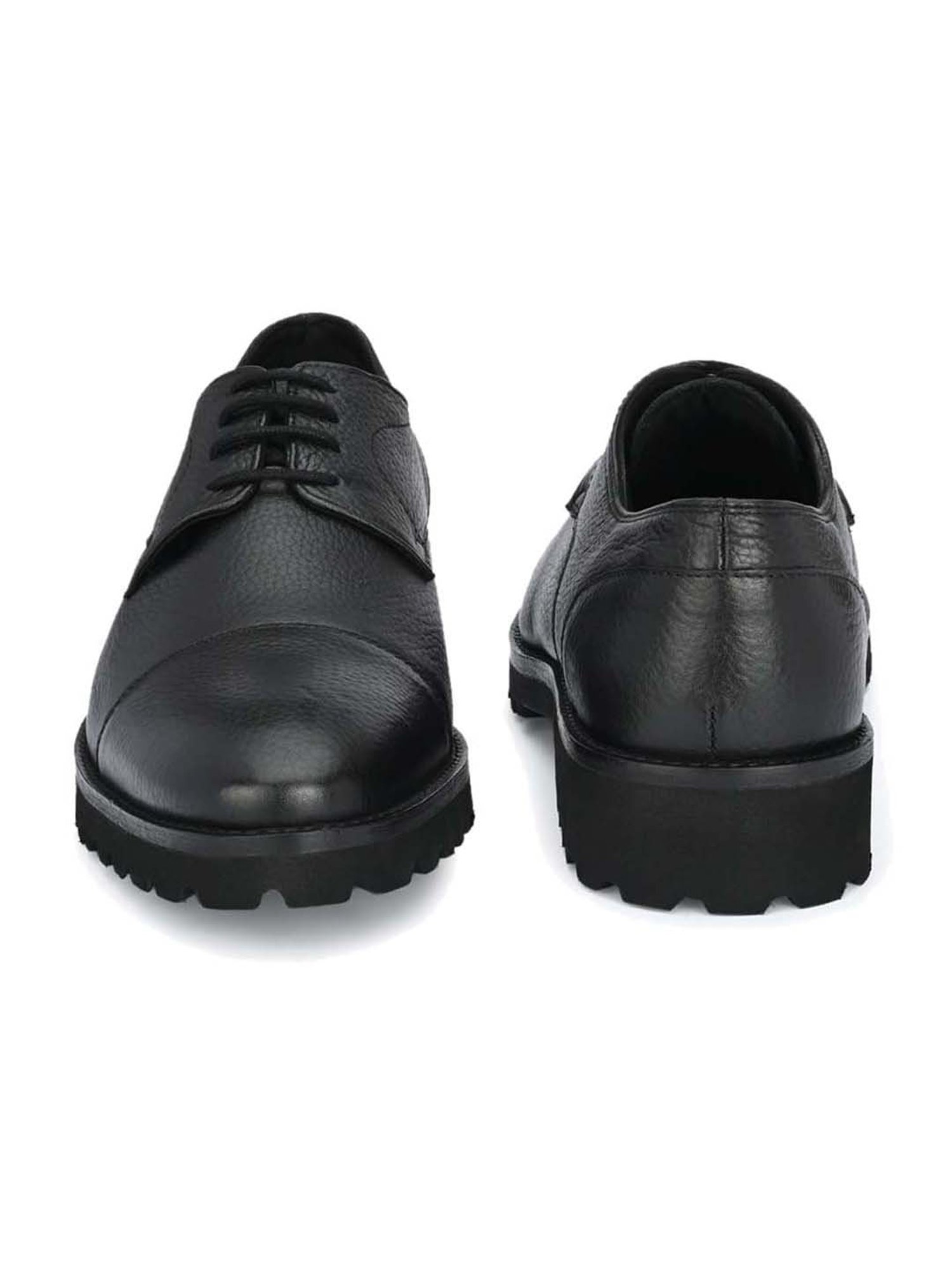Delize Men's Black Derby Shoes