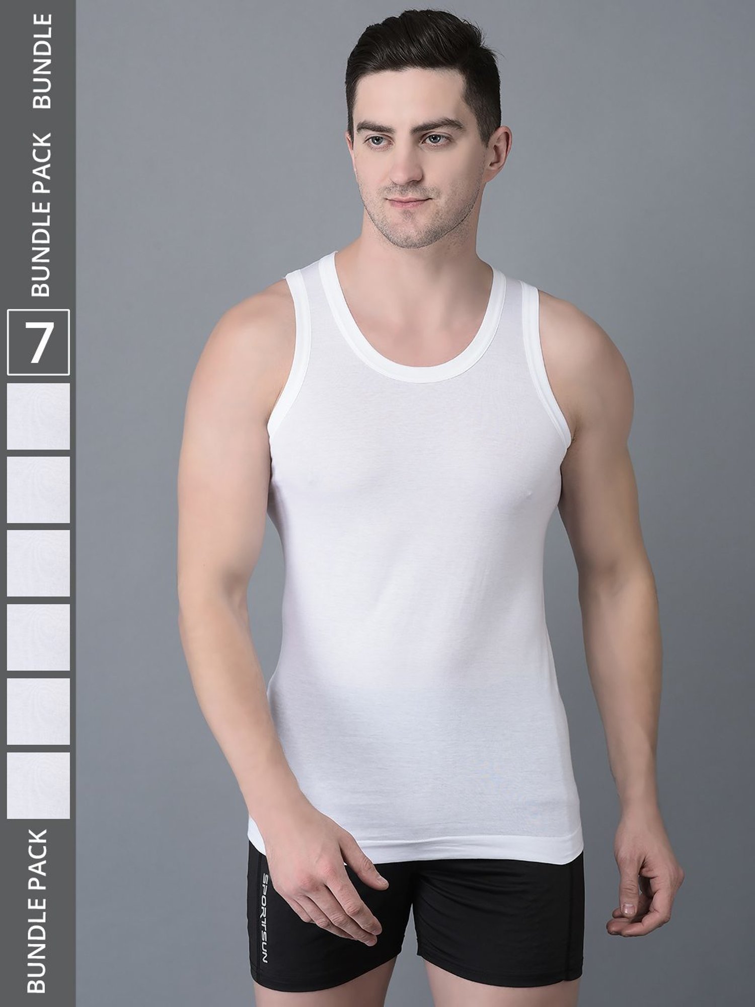 Bodycare Anthra Melange Regular Fit Thermal Top