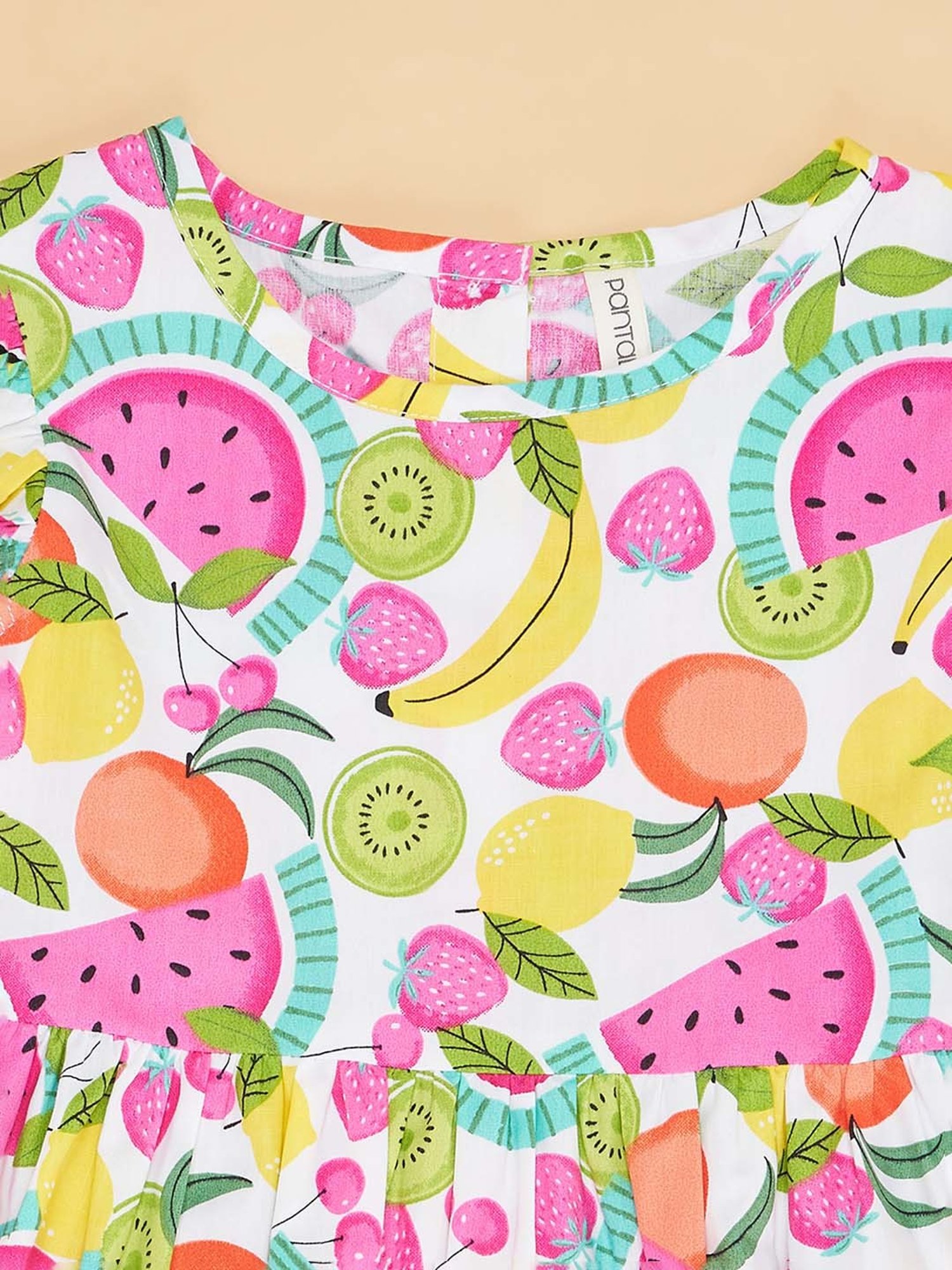 Nauti Nati Kids Blue Embroidered Dress