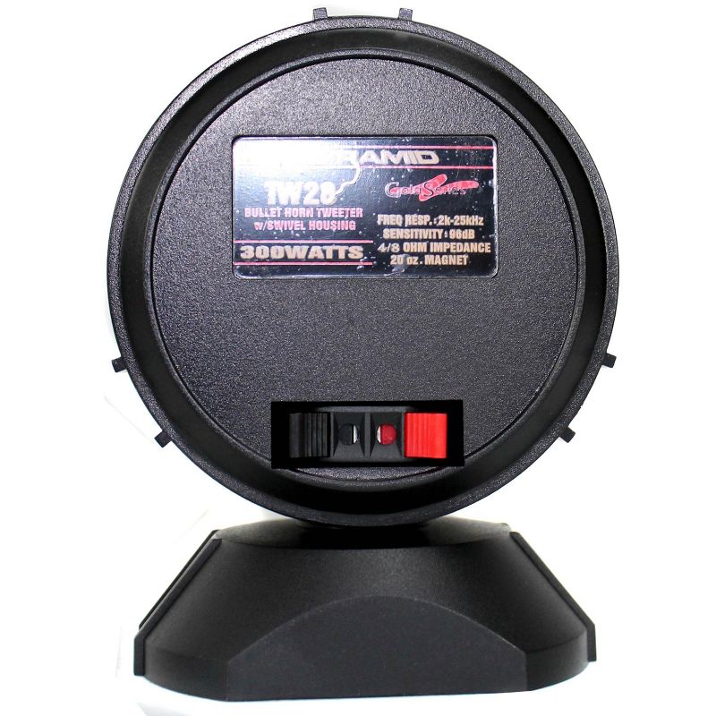 Pyramid 3.75" 300W Super Car Audio Horn Bullet Aluminum Tweeters (4 Pair)