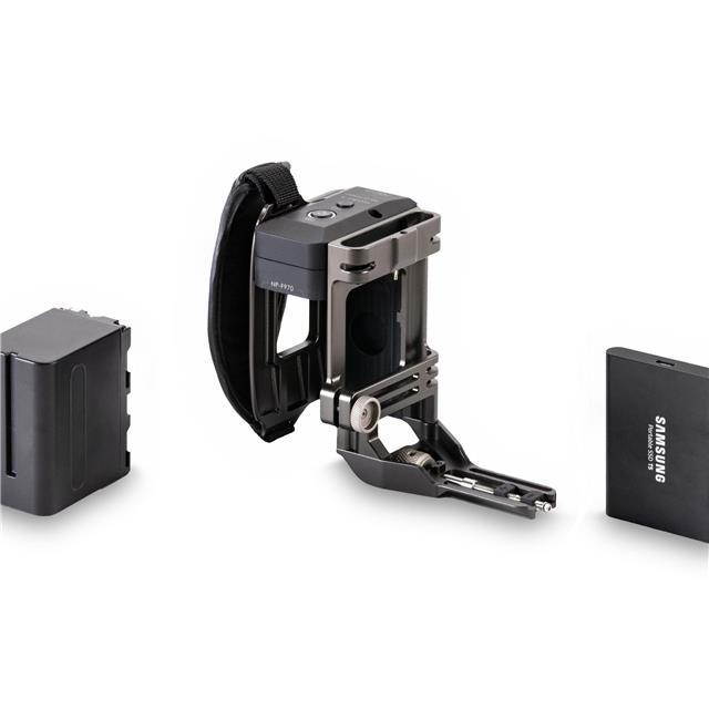 Tilta Side Focus Handle Type I for BMPCC 4K Cage, Supports F970 Battery, Gray