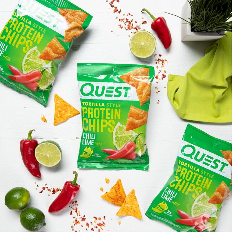 Quest Tortilla Chip Chili Lime - 8ct/1.1oz