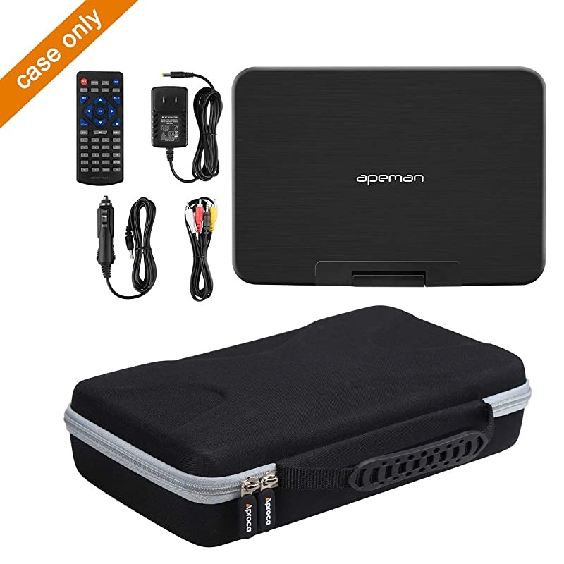 Hard Carrying Travel Case for APEMAN 9.5'' Portable DVD Player
